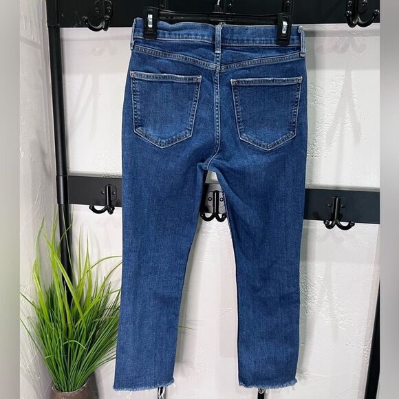 Gap High Rise Cigarette Jeans slim straight ankle Size 27 4 Petite - Picture 3 of 16
